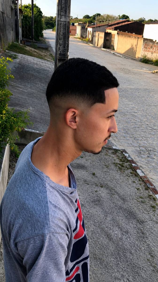 Corte com pigmentação e degradê